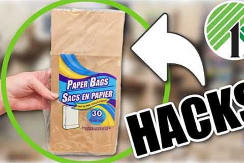 😯WOW! You Won't Believe What I Made Out Of DOLLAR TREE Lunch Sacks! (brown paper bag hacks &amp;..