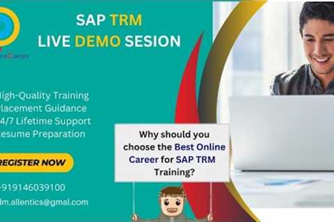 Online SAP TRM Training Courses Provided by Best Online Career | SAP Treasury and Risk Management