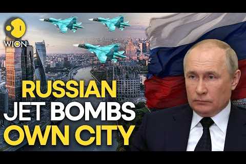 A Sukhoi Su-34 flying over Russia's Belgorod accidentally discharges ammunition | Russia-Ukraine War