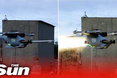 New RAF 'Jackal' drone fires missiles in demonstration