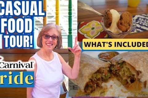 CARNIVAL PRIDE FOOD TOUR: 6 Casual Options! | Carnival Europe