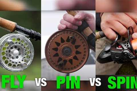 SPINNING Rod VS FLY Rod VS PIN Rod Fishing CHALLENGE!