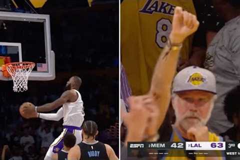LeBron James NASTY Reverse Dunk vs. Grizzlies 😮