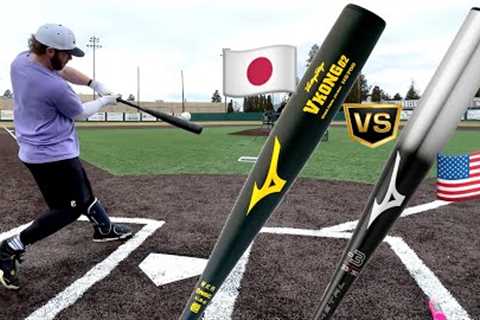 JAPANESE METAL BAT vs. AMERICAN METAL BAT | Mizuno VKong02 vs. Mizuno BBCOR