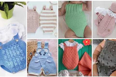 Knitting Baby Rompers - Baby Knits - Knitting Pattern - Easy Knitting Pattern - Baby Romper Patterns