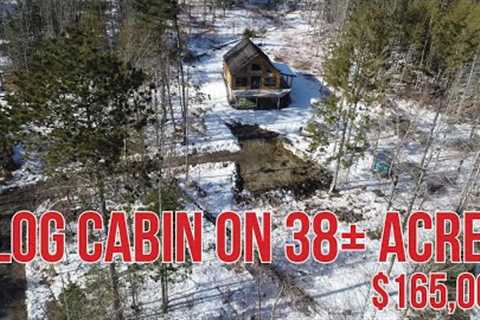 Log Cabin on 38± Acres | Maine Real Estate