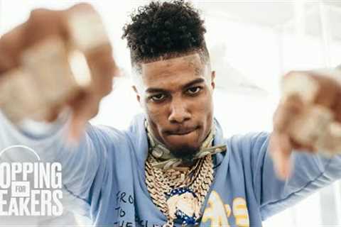 Blueface Goes Shopping for Sneakers at Kick Game