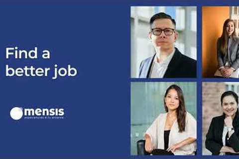 Grow your professional career with Mensis