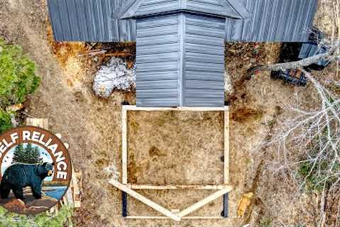 Building an Off Grid Outdoor Kitchen for My Log Cabin, Ep1 - Spring!