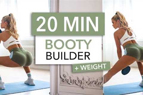 20 MIN BOOTY BUILDER - Gym Style, Slow Circuit Training with breaks / Equipment: Weight