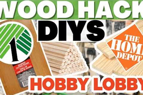 🏃🏼‍♀️You will be RUNNING to get wood after seeing these WOOD DIY hacks! EASY Home Decor DIYS