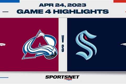 NHL Game 4 Highlights | Avalanche vs. Kraken - April 24, 2023