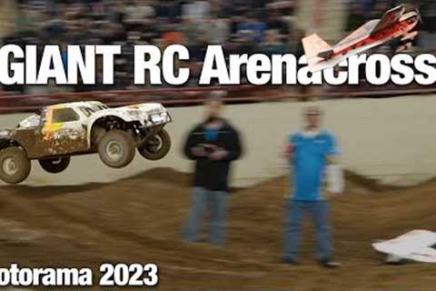 Arenacross Meets Giant RC Cars and RC Airplanes! Motorama 2023 Demonstrations!