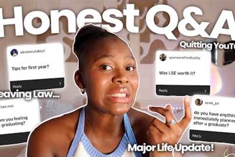 Answering Questions I've been Avoiding... Q&amp;A☕️ | Graduating, Career, Training Contract
