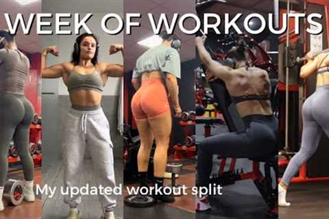 FULL WEEK OF WORKOUTS | my current workout split