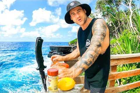 DEEP SEA FISHING Catch And Cook - Living On A Tropical Island