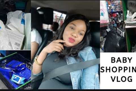 BABY SHOPPING VLOG FIRST TIME MUM GOING TO BUY BABY THINGS IN LAGOS NIGERIA MARKET.