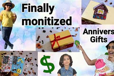 Handmade Anniversary Gifts|Message Cards|Gifts for mom &amp; Dad |Anniversary Gift for parents