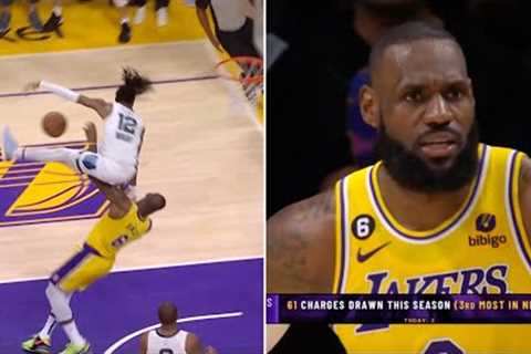 Ja Morant Tried Jumping Over LeBron James 😳
