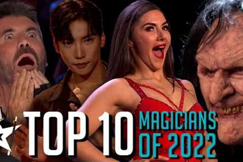 TOP TEN MAGICIAN AUDITIONS from 2022 From Britain's and America's Got Talent!