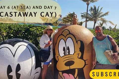 Disney Cruise Day 6 (at sea) and Day 7 (Castaway Cay) of a 7-night Disney Fantasy Pixar cruise.