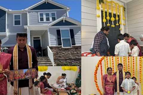 Mr.Sathish &amp; Dr.Swetha கனவு இல்லம்🏠Housewarming Ceremony in North Carolina USA❤️~Family..