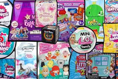 UNBOXING 25 BLIND BAGS!! Mini Brands! Real Littles! Bratz! Disney! Doorables! L.O.L. Surprise!