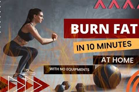 10 Min Fat Burning Workout at Home | No Equipment | #healthwise #fatloss