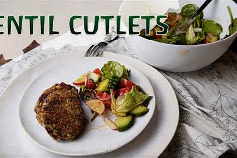 Cooking Delicious Green Lentil Patties! #LENTILCUTLETS  #HEALTHYFOOD