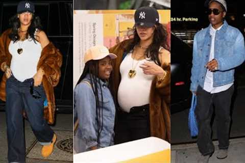Rihanna and Asaprocky with Majesty Out For Shopping in New York City