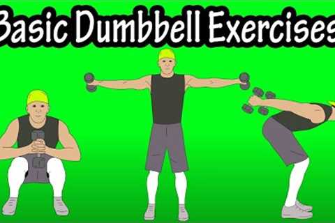 Basic Beginner Introductory Easy Dumbbell Workout Exercises For Beginners At Home At The Gym