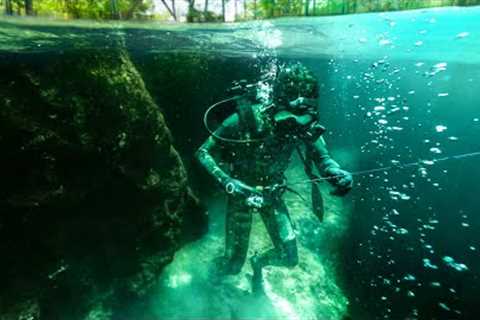 Fishing While Scuba Diving: ABSOLUTE GAME CHANGER! (50FT Deep)