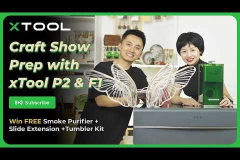 LIVE Craft Show with xTool P2 CO2 Laser Cutter and F1 Portable Laser Engraver