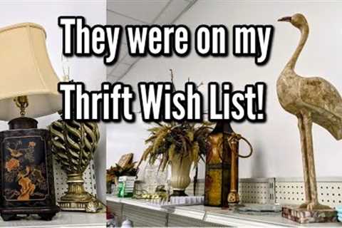 They were on My Thrifted Wish List! | Goodwill Thrift Shopping with Me + My Haul-Thrifting in 2023