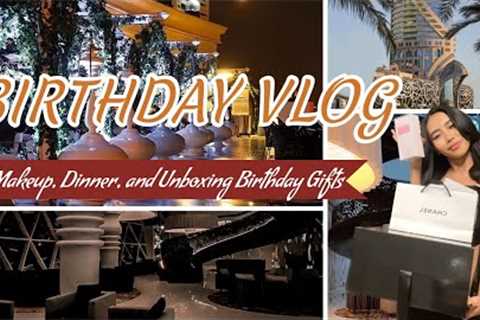 BIRTHDAY VLOG | GRWM + Birthday Dinner + Unboxing Birthday Gifts
