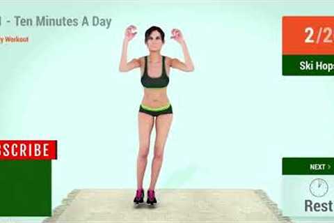 10 Minutes A Day Total Body Workout - Day 1 #health #weightloss #workoutathome #workout #weightloss