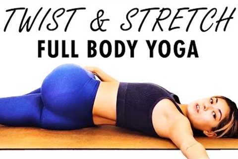 Full Body Yoga Stretches, Twist &amp; Stretch, Release Muscle Soreness &amp; Tension w/ Alex 🍑