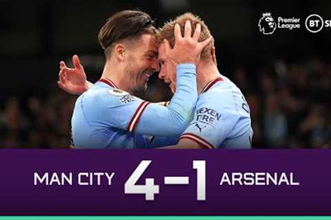 Man City vs Arsenal (4-1) | A De Bruyne masterclass | Premier League Highlights