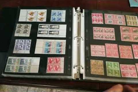 Stamp Collecting Panes, blocks, strips, and plate blocks on vario pages