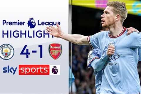 De Bruyne SHINES as City take control of title race 🏆 | Manchester City 4-1 Arsenal | EPL..