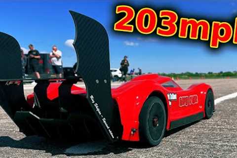 Project World's FASTEST RC Car on RUNWAY