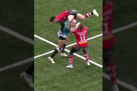 Rugby or Wrestling?! 🏉 😱💪 Don’t Try This at Home | #shorts # #gallagherprem #rugby