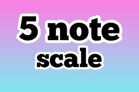 5 NOTE SCALE Vocal Warm Up Exercise