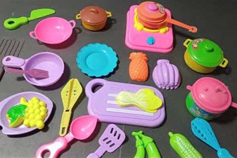 4 minutes satisfying with unboxing hello kitty kitchen set  | Amsr satisfying miniature kitchen set