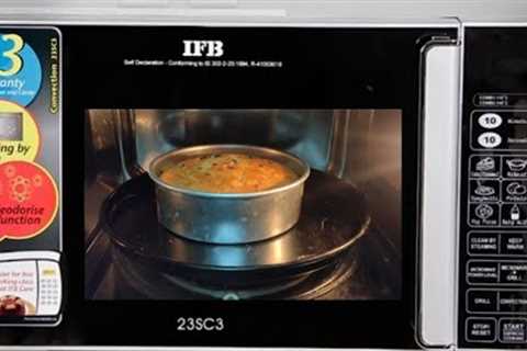 Eggless vanilla cake in ifb oven | How to make eggless cake in microwave convection oven