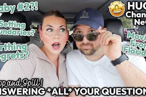Baby Number 2!? Our Dream Home? Brians Job? | Answering ALL Your Questions! | Shop + Spill ep. 2