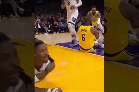 Ja Morant dunks on Lebron James and fails #viral #shortvideo #shorts #short #nba #nbaplayoffs