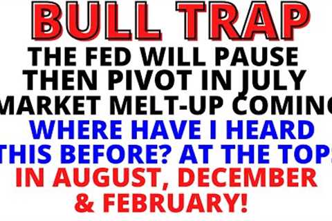 Stock Market CRASH: BULL TRAP - The Market Rallied As Predicted! Topping Process Underway on..