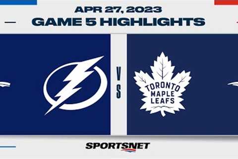 NHL Game 5 Highlights | Lightning vs. Maple Leafs - April 27, 2023