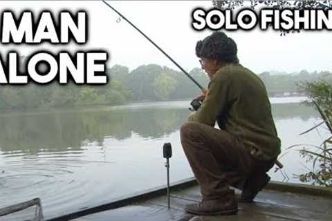 Solo Overnight Fishing on a Lake - MAN ALONE